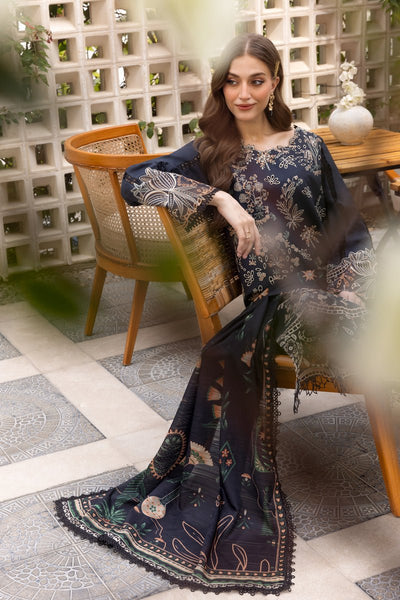 Rangrasiya | Carnation Luxury Festive Edit 25 | Liaro-Brand:Rangrasiya-Type:Ladies Clothes-Navy Blue-Lawn-House of Maryam- Buy in UK, USA