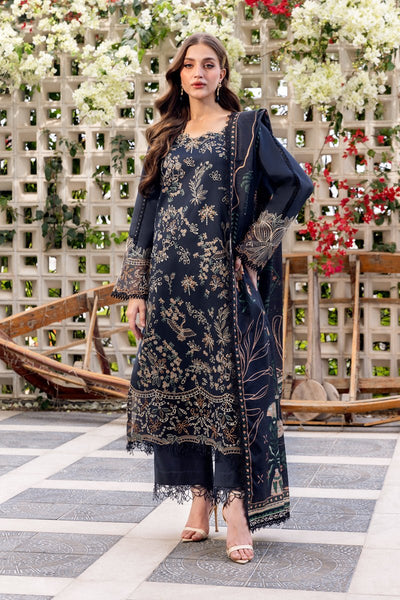 Rangrasiya | Carnation Luxury Festive Edit 25 | Liaro-Brand:Rangrasiya-Type:Ladies Clothes-Navy Blue-Lawn-House of Maryam- Buy in UK, USA