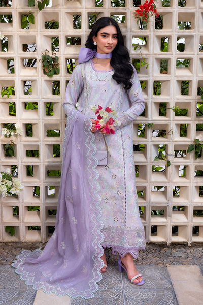 Rangrasiya | Carnation Luxury Festive Edit 25 | Lily-Brand:Rangrasiya-Type:Ladies Clothes-Lilac-Lawn-House of Maryam- Buy in UK, USA