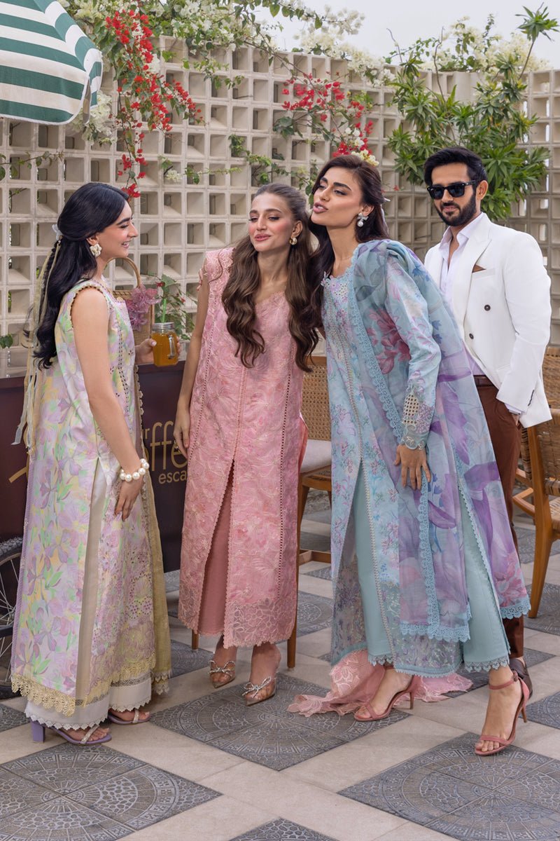 Rangrasiya | Carnation Luxury Festive Edit 25 | Mila-Brand:Rangrasiya-Type:Ladies Clothes-Pink-Lawn-House of Maryam- Buy in UK, USA
