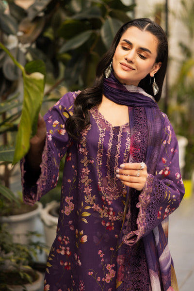 Rangrasiya | Lifestyle Summer Edit 25 | Charlotte-Brand:Rangrasiya-Type:Ladies Clothes-Plum-Lawn-House of Maryam- Buy in UK, USA