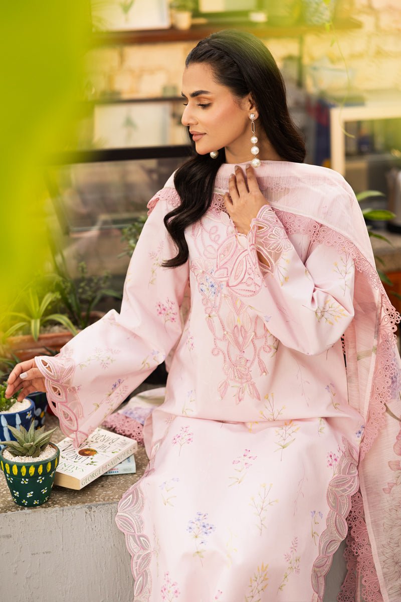 Rangrasiya | Lifestyle Summer Edit 25 | Gardenia-Brand:Rangrasiya-Type:Ladies Clothes-Light Pink-Lawn-House of Maryam- Buy in UK, USA