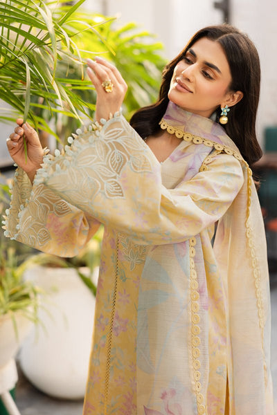 Rangrasiya | Lifestyle Summer Edit 25 | Hazel-Brand:Rangrasiya-Type:Ladies Clothes-Pale Yellow-Lawn-House of Maryam- Buy in UK, USA