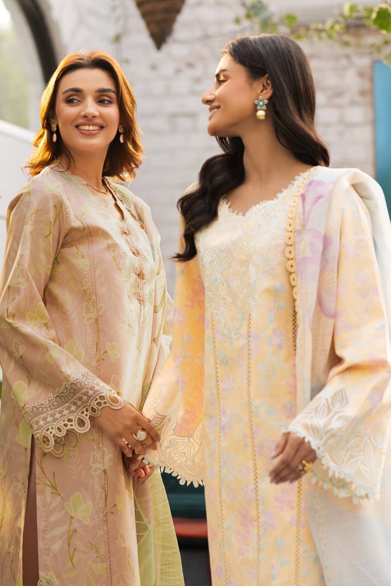 Rangrasiya | Lifestyle Summer Edit 25 | Ivy-Brand:Rangrasiya-Type:Ladies Clothes-Pale Peach-Lawn-House of Maryam- Buy in UK, USA
