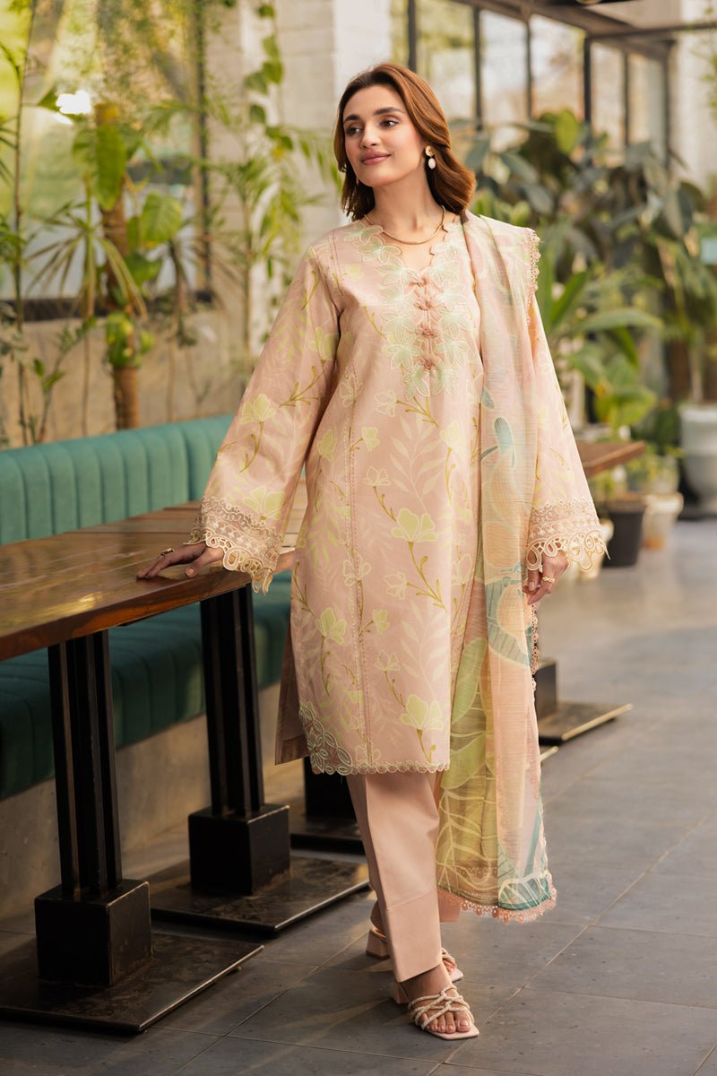 Rangrasiya | Lifestyle Summer Edit 25 | Ivy-Brand:Rangrasiya-Type:Ladies Clothes-Pale Peach-Lawn-House of Maryam- Buy in UK, USA