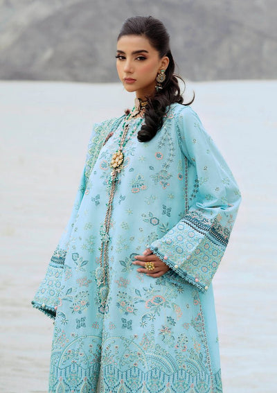 Rangrasiya | Lifestyle Summer Edit 25 | LOOK 03-Brand:Aik Atelier-Type:Ladies Clothes-Light Blue-Lawn-House of Maryam- Buy in UK, USA
