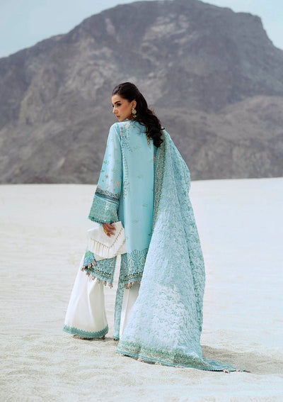 Rangrasiya | Lifestyle Summer Edit 25 | LOOK 03-Brand:Aik Atelier-Type:Ladies Clothes-Light Blue-Lawn-House of Maryam- Buy in UK, USA