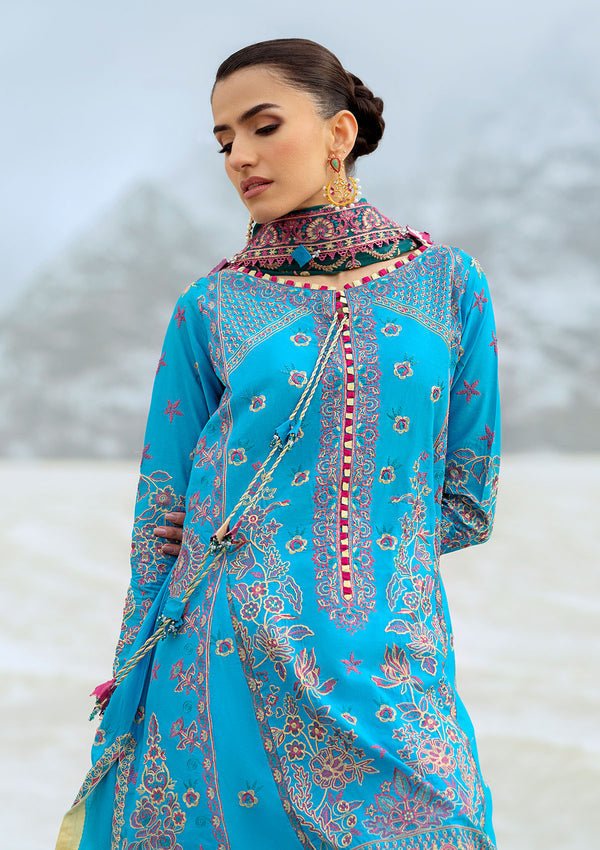 Rangrasiya | Lifestyle Summer Edit 25 | LOOK 05-Brand:Aik Atelier-Type:Ladies Clothes-Denium Blue-Lawn-House of Maryam- Buy in UK, USA
