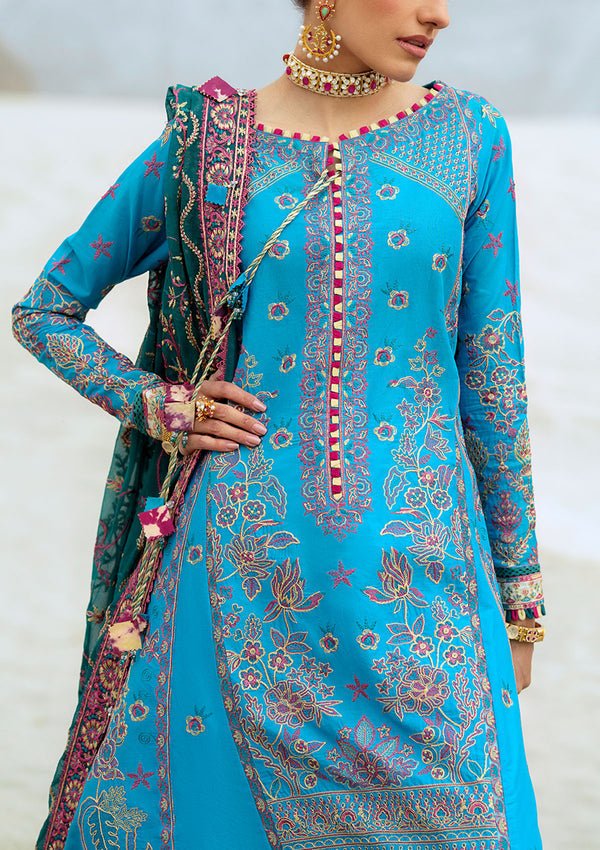 Rangrasiya | Lifestyle Summer Edit 25 | LOOK 05-Brand:Aik Atelier-Type:Ladies Clothes-Denium Blue-Lawn-House of Maryam- Buy in UK, USA