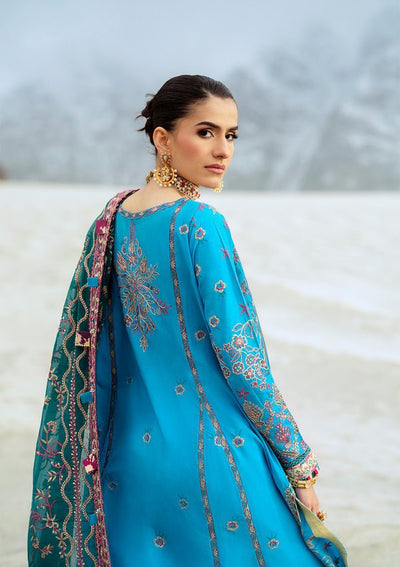 Rangrasiya | Lifestyle Summer Edit 25 | LOOK 05-Brand:Aik Atelier-Type:Ladies Clothes-Denium Blue-Lawn-House of Maryam- Buy in UK, USA