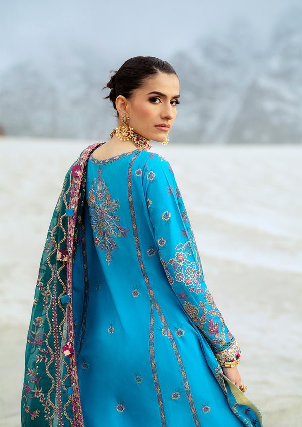 Rangrasiya | Lifestyle Summer Edit 25 | LOOK 05-Brand:Aik Atelier-Type:Ladies Clothes-Denium Blue-Lawn-House of Maryam- Buy in UK, USA
