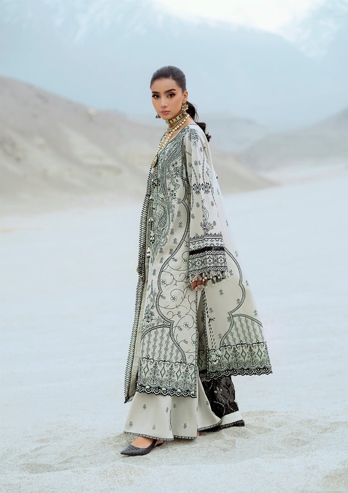 Rangrasiya | Lifestyle Summer Edit 25 | LOOK 08-Brand:Aik Atelier-Type:Ladies Clothes-Light Gray-Lawn-House of Maryam- Buy in UK, USA