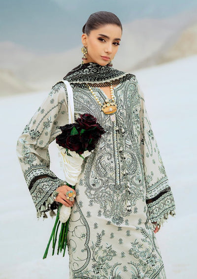 Rangrasiya | Lifestyle Summer Edit 25 | LOOK 08-Brand:Aik Atelier-Type:Ladies Clothes-Light Gray-Lawn-House of Maryam- Buy in UK, USA