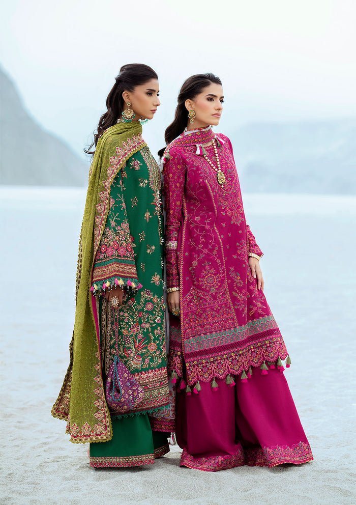 Rangrasiya | Lifestyle Summer Edit 25 | LOOK 09-Brand:Aik Atelier-Type:Ladies Clothes-Magenta-Lawn-House of Maryam- Buy in UK, USA