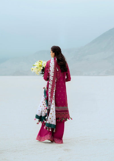 Rangrasiya | Lifestyle Summer Edit 25 | LOOK 09-Brand:Aik Atelier-Type:Ladies Clothes-Magenta-Lawn-House of Maryam- Buy in UK, USA