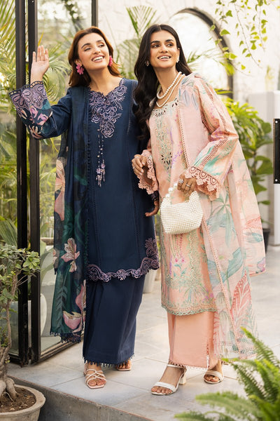 Rangrasiya | Lifestyle Summer Edit 25 | Luna-Brand:Rangrasiya-Type:Ladies Clothes-Navy Blue-Lawn-House of Maryam- Buy in UK, USA