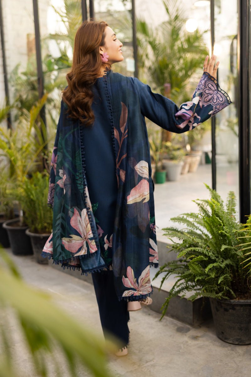 Rangrasiya | Lifestyle Summer Edit 25 | Luna-Brand:Rangrasiya-Type:Ladies Clothes-Navy Blue-Lawn-House of Maryam- Buy in UK, USA