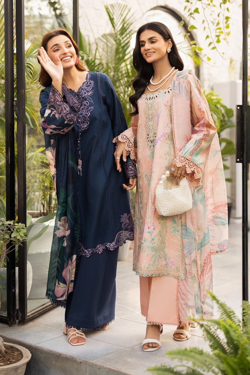 Rangrasiya | Lifestyle Summer Edit 25 | Luna-Brand:Rangrasiya-Type:Ladies Clothes-Navy Blue-Lawn-House of Maryam- Buy in UK, USA