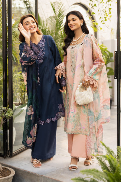 Rangrasiya | Lifestyle Summer Edit 25 | Luna-Brand:Rangrasiya-Type:Ladies Clothes-Navy Blue-Lawn-House of Maryam- Buy in UK, USA