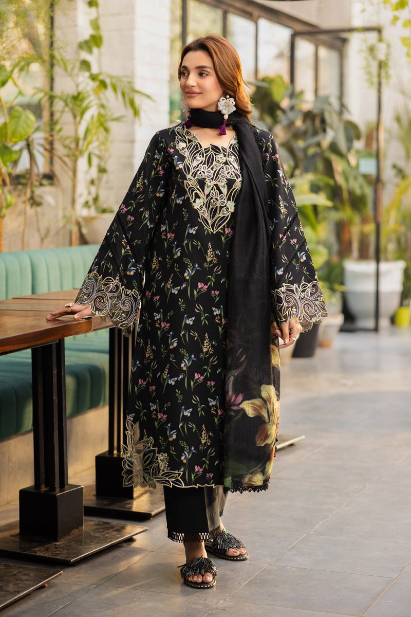 Rangrasiya | Lifestyle Summer Edit 25 | Midnight-Brand:Rangrasiya-Type:Ladies Clothes-Black-Lawn-House of Maryam- Buy in UK, USA