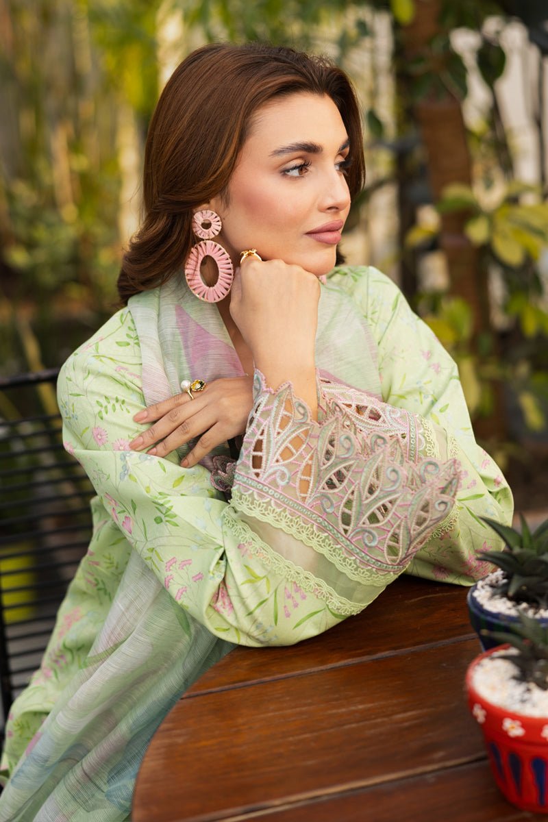 Rangrasiya | Lifestyle Summer Edit 25 | Rosemary-Brand:Rangrasiya-Type:Ladies Clothes-Parrot Green-Lawn-House of Maryam- Buy in UK, USA