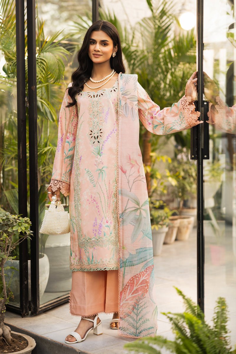 Rangrasiya | Lifestyle Summer Edit 25 | Symphonia-Brand:Rangrasiya-Type:Ladies Clothes-Peach-Lawn-House of Maryam- Buy in UK, USA