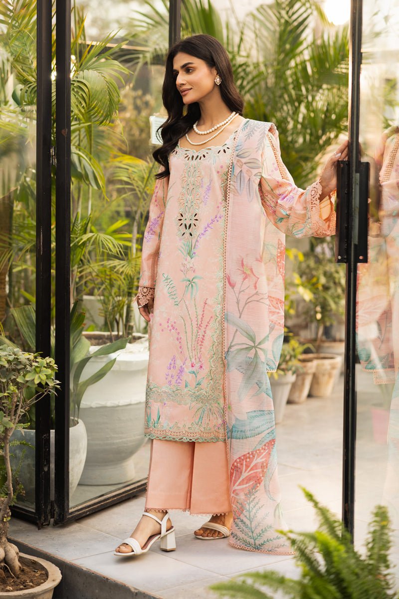 Rangrasiya | Lifestyle Summer Edit 25 | Symphonia-Brand:Rangrasiya-Type:Ladies Clothes-Peach-Lawn-House of Maryam- Buy in UK, USA