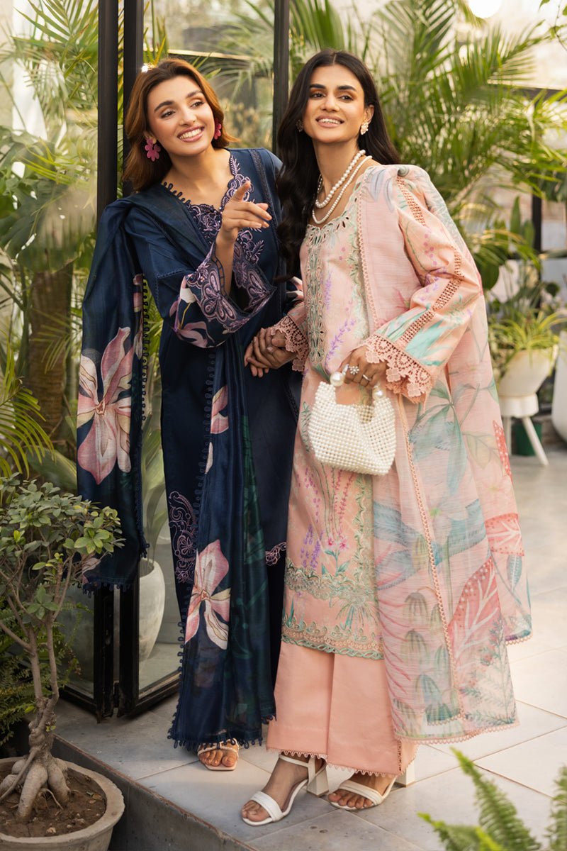 Rangrasiya | Lifestyle Summer Edit 25 | Symphonia-Brand:Rangrasiya-Type:Ladies Clothes-Peach-Lawn-House of Maryam- Buy in UK, USA