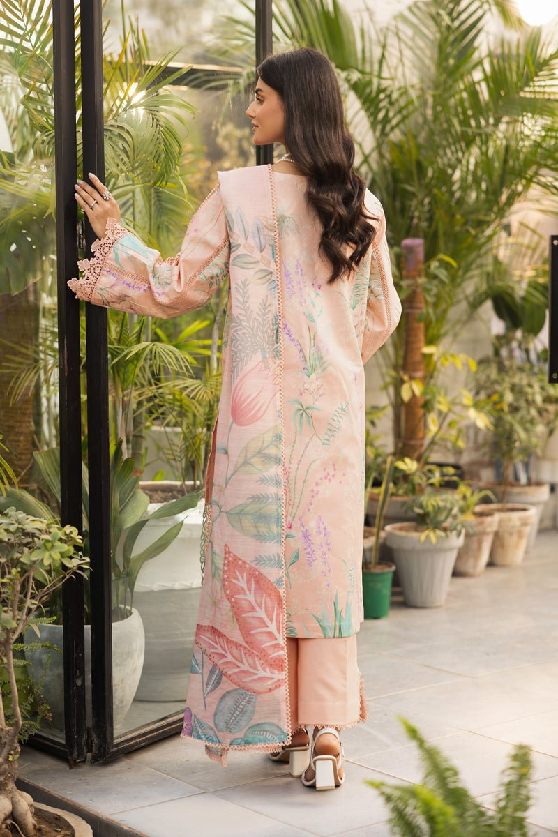 Rangrasiya | Lifestyle Summer Edit 25 | Symphonia-Brand:Rangrasiya-Type:Ladies Clothes-Peach-Lawn-House of Maryam- Buy in UK, USA