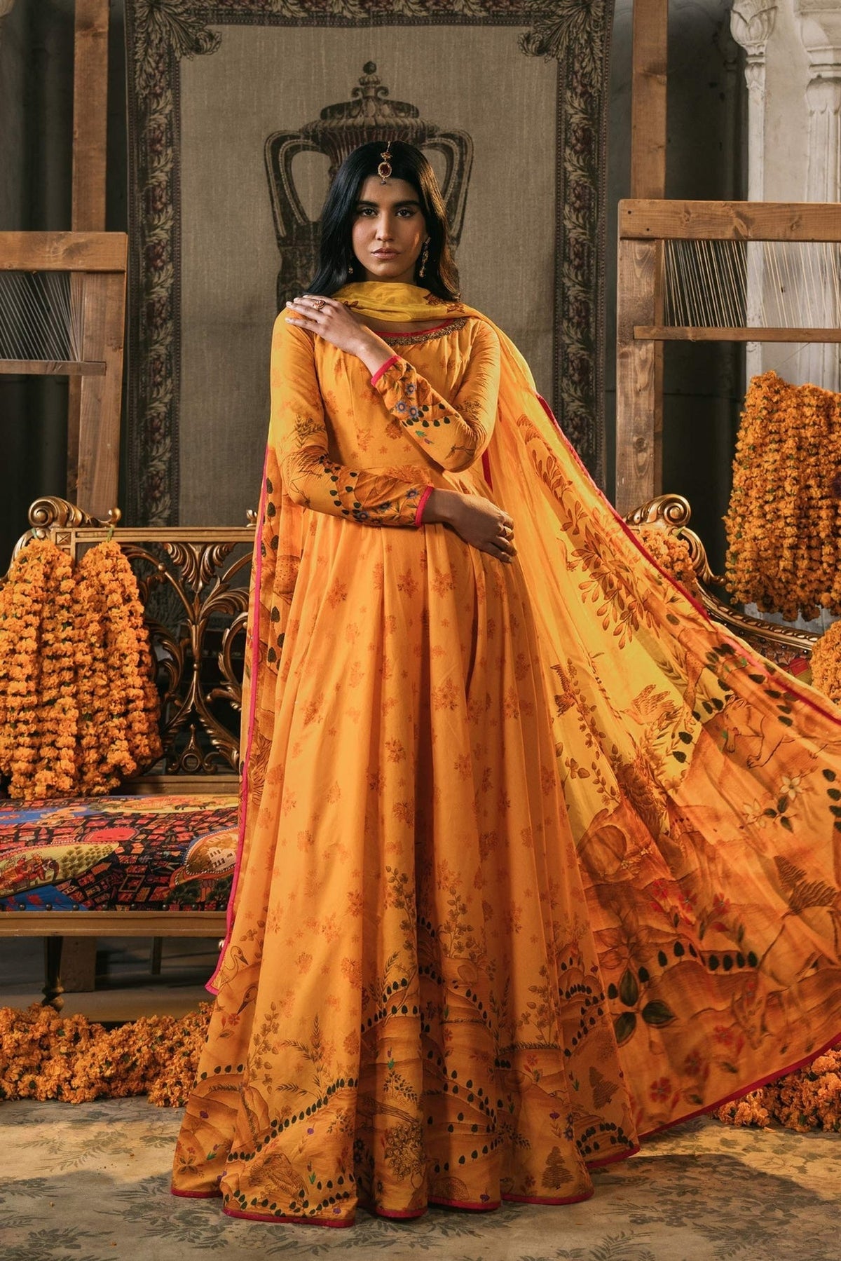 Fahad Hussayn | Lawn Banger | Rawzat -  Fahad Hussayn Ladies Clothes - Original Designer Dress - House of Maryam
