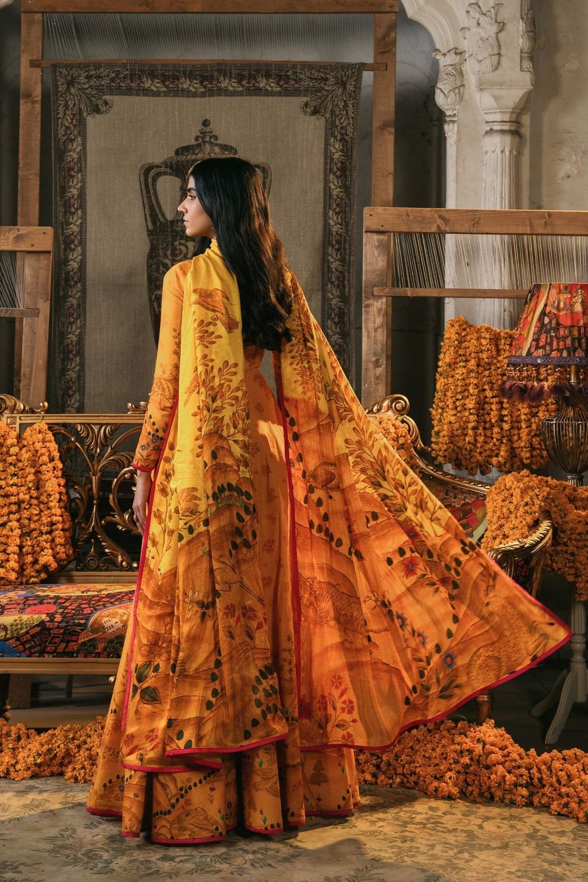 Fahad Hussayn | Lawn Banger | Rawzat -  Fahad Hussayn Ladies Clothes - Original Designer Dress - House of Maryam
