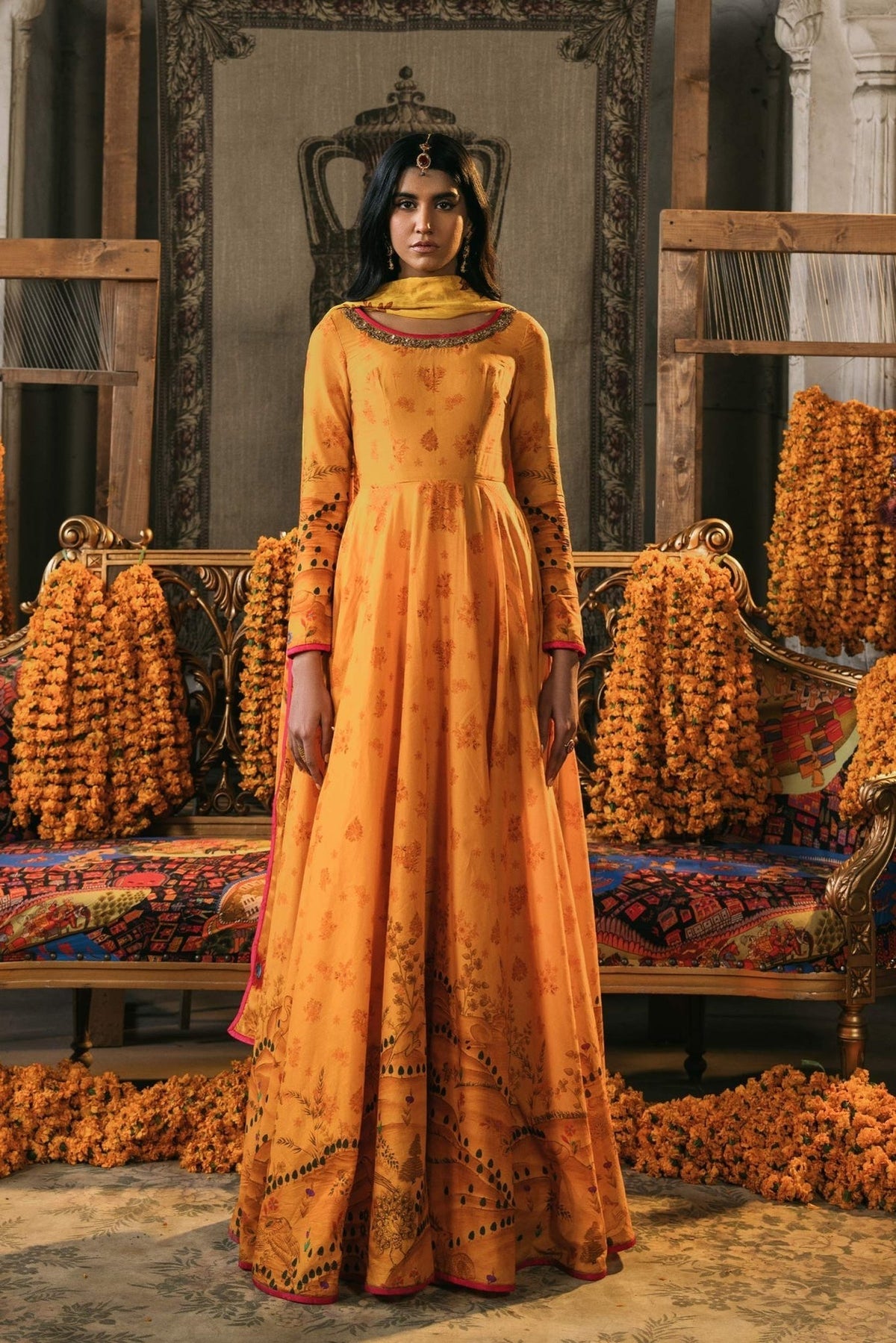 Fahad Hussayn | Lawn Banger | Rawzat -  Fahad Hussayn Ladies Clothes - Original Designer Dress - House of Maryam