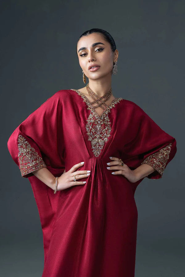 Jeem | Luxury Pret | RAYA RED by Designer Jeem - House of Maryam - Pakistani Designer Ethnic Wear in {{ shop.shopifyCountryName }}