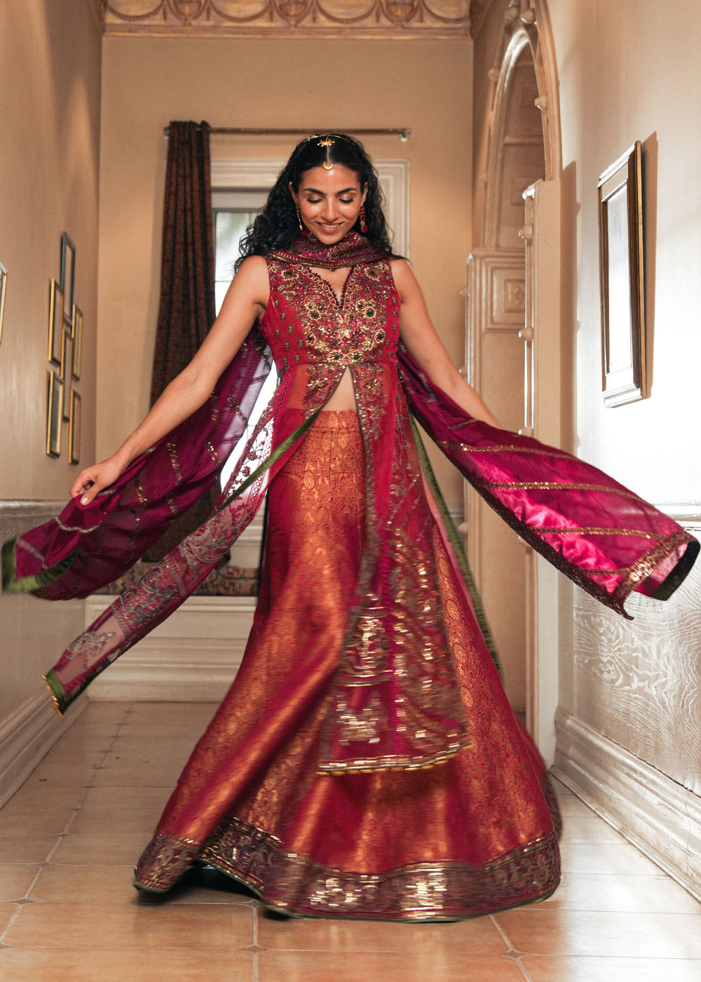 Laj by Lajwanti | Runaway Formals 25 | Red Reverie, image 3