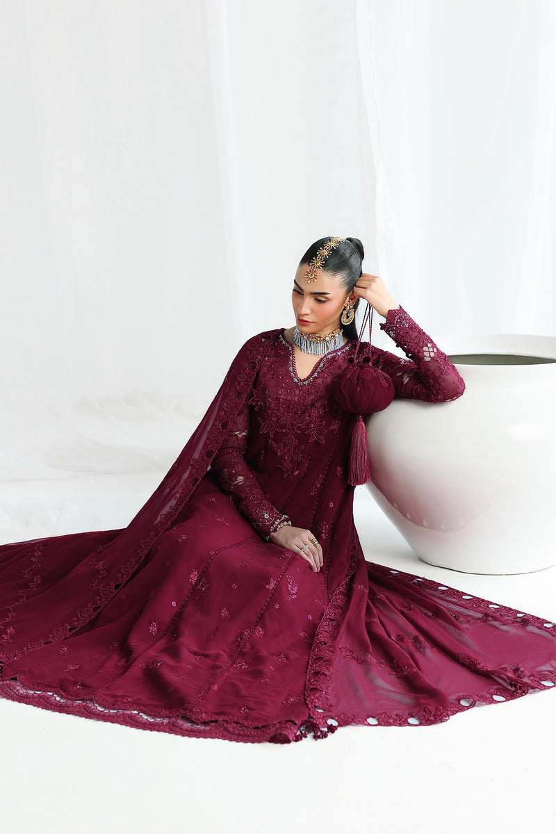 Qalamkar | Chiffon 26 | QCC-03 WAFA, image 3