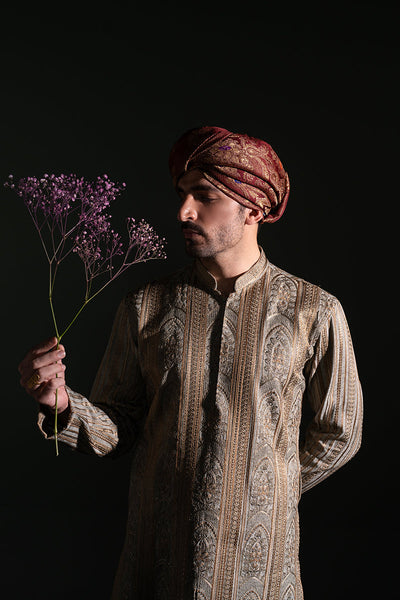 Republic By Omar Farooq | Luxury Rtw | "Musa"Kurta Pajama -  Republic by Omar Farooq Luxury RTW - Original Designer Dress - House of Maryam