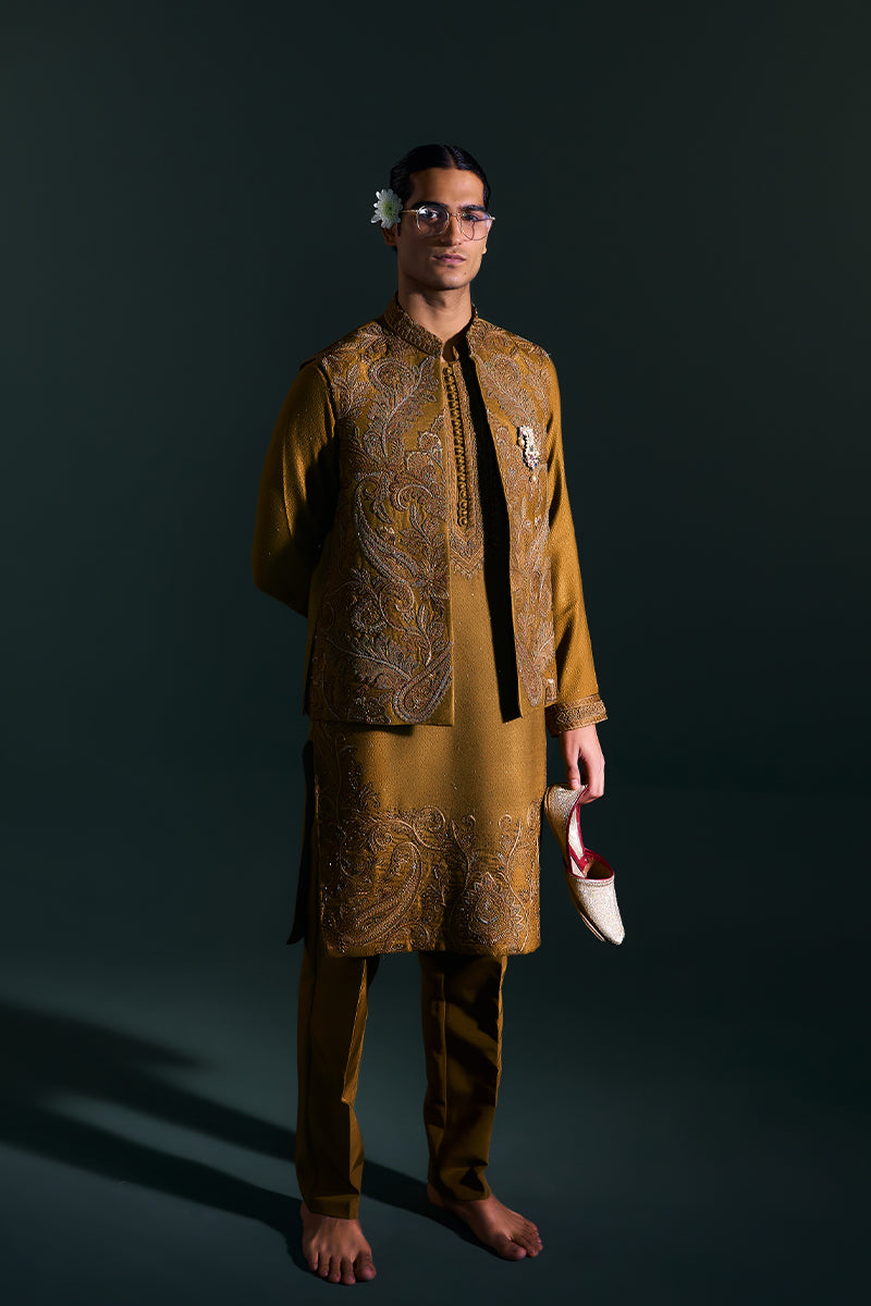 Republic By Omar Farooq | Luxury Rtw | "Zaviar" Waistcoat -  Republic by Omar Farooq Luxury RTW - Original Designer Dress - House of Maryam