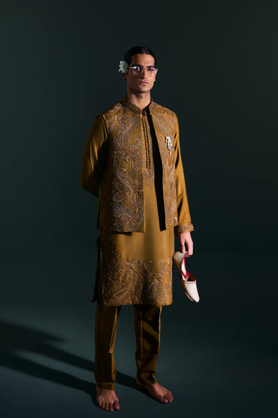 Republic By Omar Farooq | Luxury Rtw | "Zaviar" Waistcoat -  Republic by Omar Farooq Luxury RTW - Original Designer Dress - House of Maryam