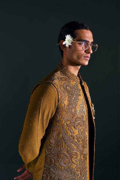 Republic By Omar Farooq | Luxury Rtw | "Zaviar" Waistcoat -  Republic by Omar Farooq Luxury RTW - Original Designer Dress - House of Maryam
