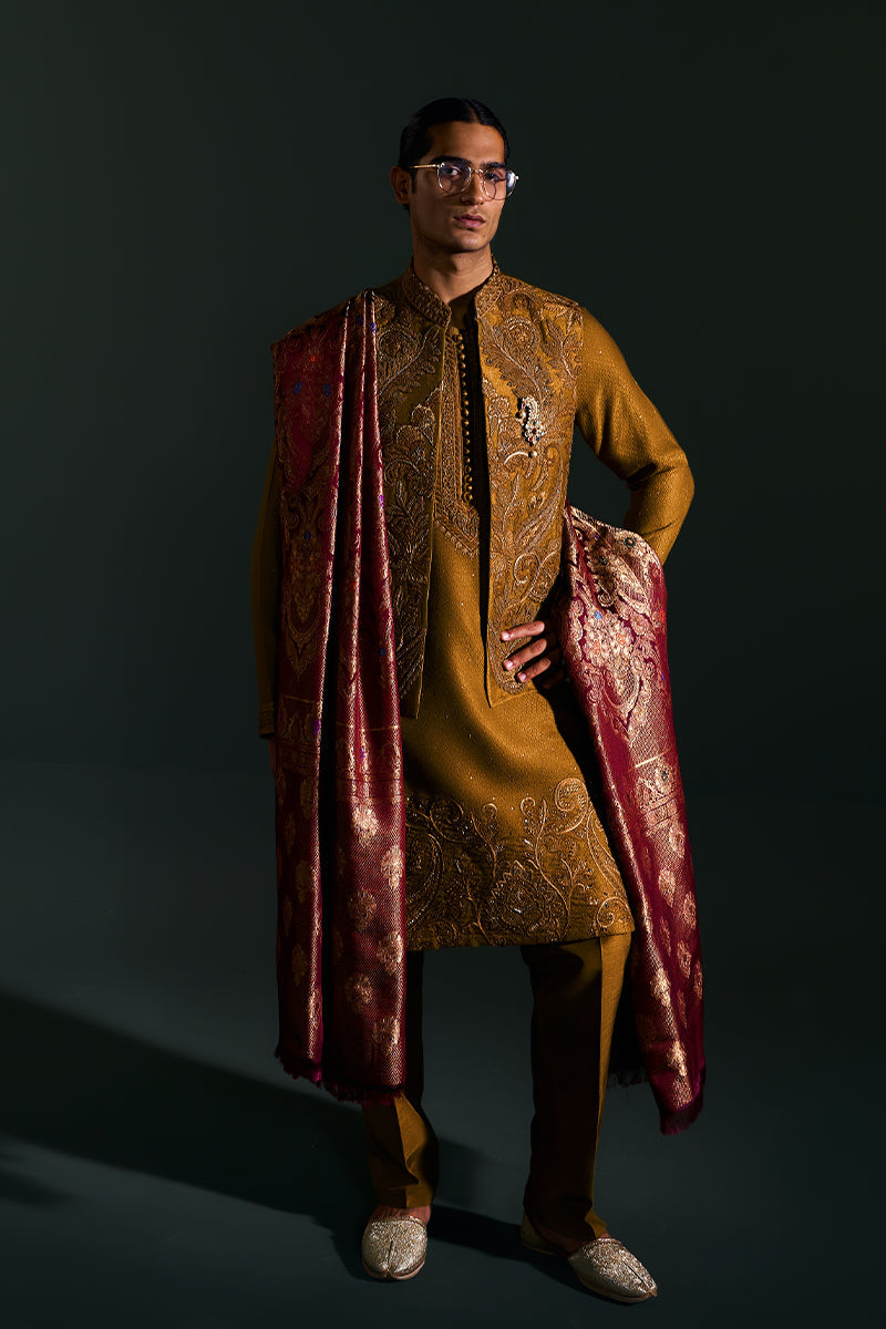 Republic By Omar Farooq | Luxury Rtw | "Zaviar" Kurta Pajama -  Republic by Omar Farooq Luxury RTW - Original Designer Dress - House of Maryam