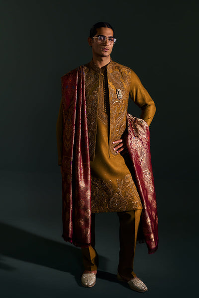 Republic By Omar Farooq | Luxury Rtw | "Zaviar" Kurta Pajama -  Republic by Omar Farooq Luxury RTW - Original Designer Dress - House of Maryam