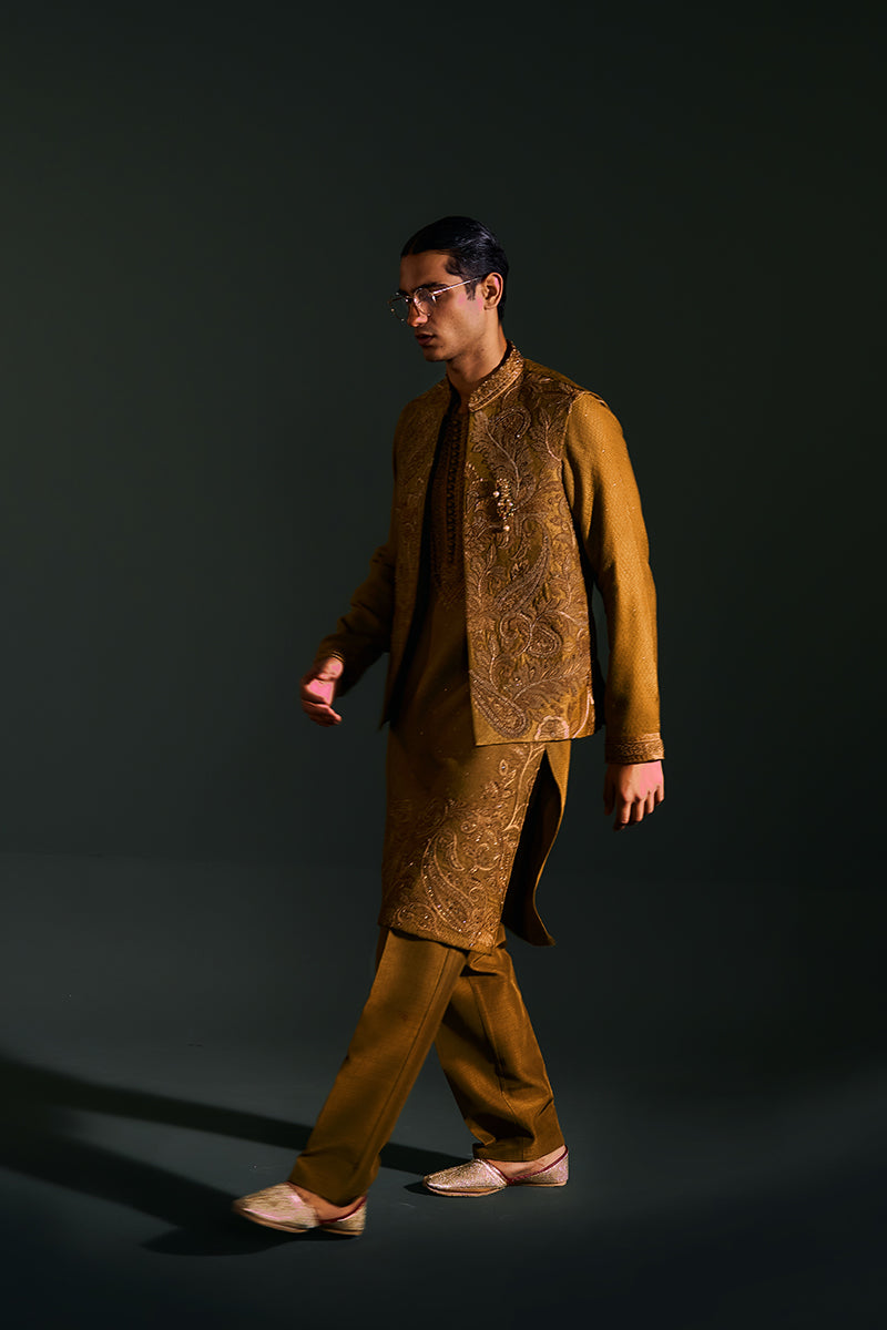 Republic By Omar Farooq | Luxury Rtw | "Zaviar" Kurta Pajama -  Republic by Omar Farooq Luxury RTW - Original Designer Dress - House of Maryam