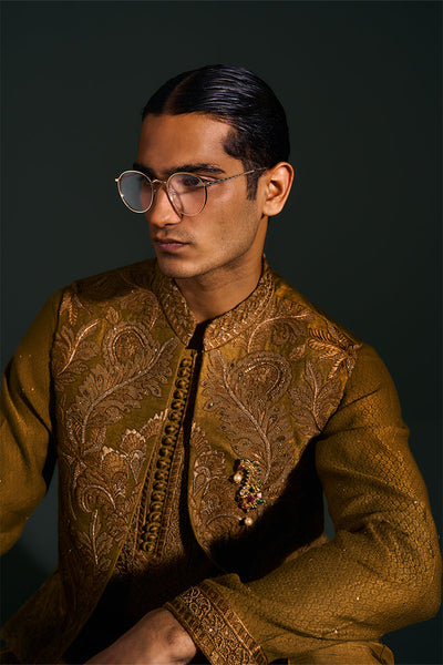 Republic By Omar Farooq | Luxury Rtw | "Zaviar" Waistcoat -  Republic by Omar Farooq Luxury RTW - Original Designer Dress - House of Maryam
