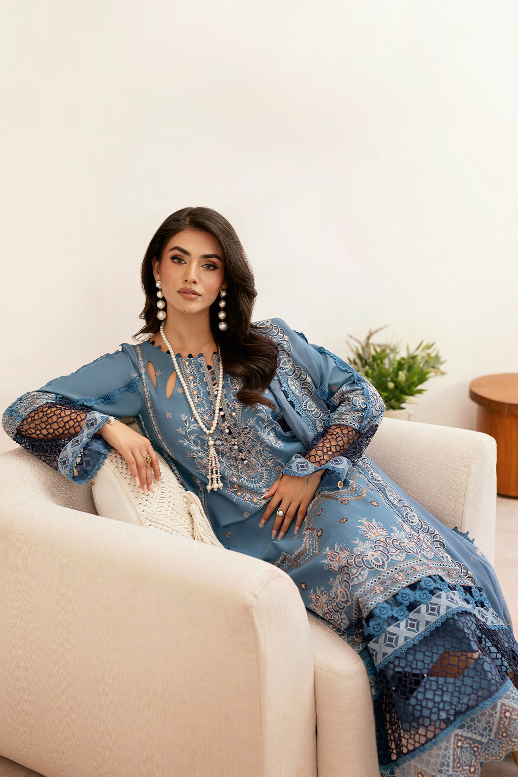 Ramsha | Ghazal Luxury Lawn | G-407, image 6