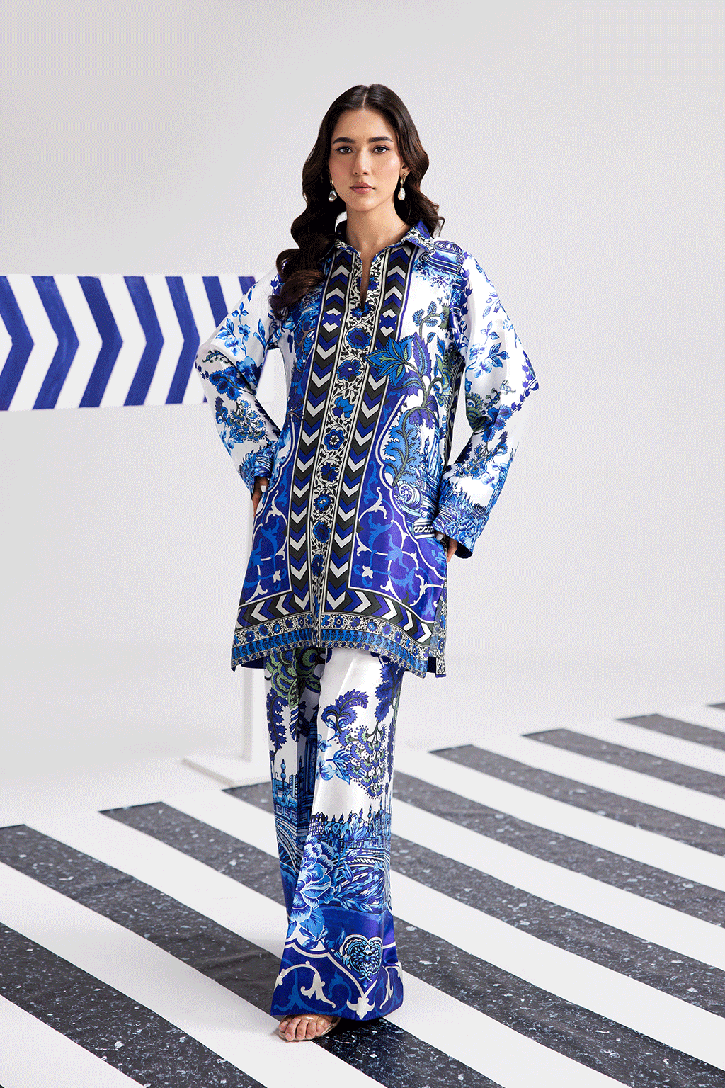 Afsanah | The Print Edit | OCHRE BLOOM AP-104 -  Afsanah Ladies Clothes - Original Designer Dress - House of Maryam