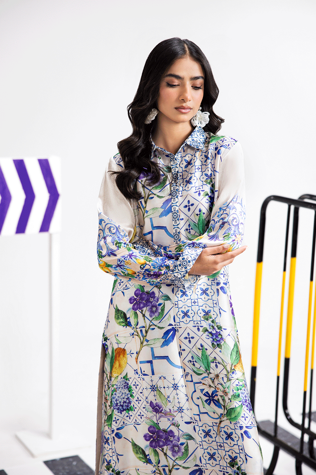 Afsanah | The Print Edit | SUMMER GLORY (extended shirt) AP-105 -  Afsanah Ladies Clothes - Original Designer Dress - House of Maryam