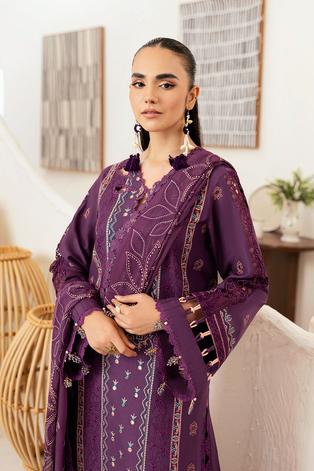 Ramsha | Ghazal Luxury Lawn | G-408, image 4