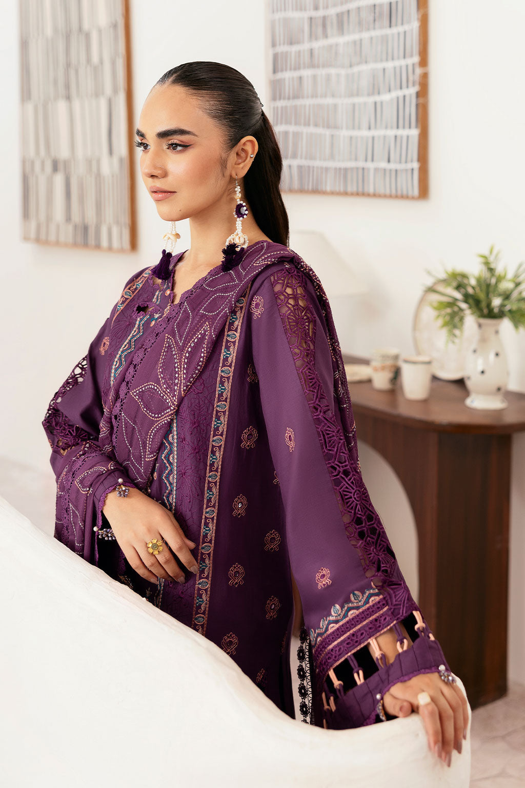 Ramsha | Ghazal Luxury Lawn | G-408, image 6