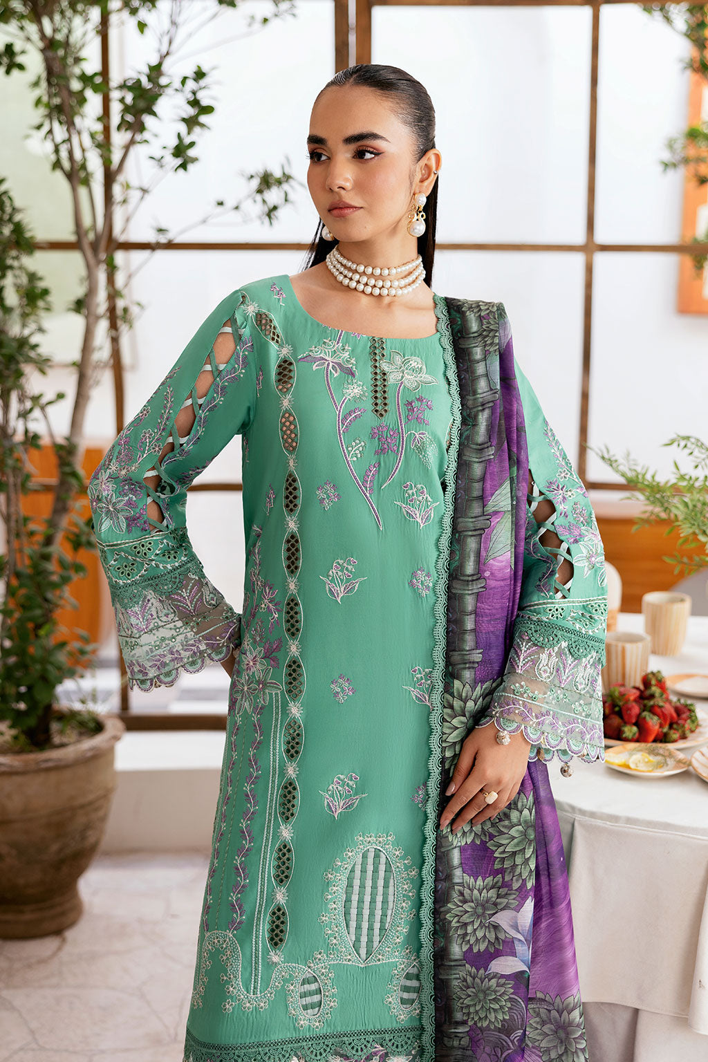 Ramsha | Ghazal Luxury Lawn | G-404, image 4