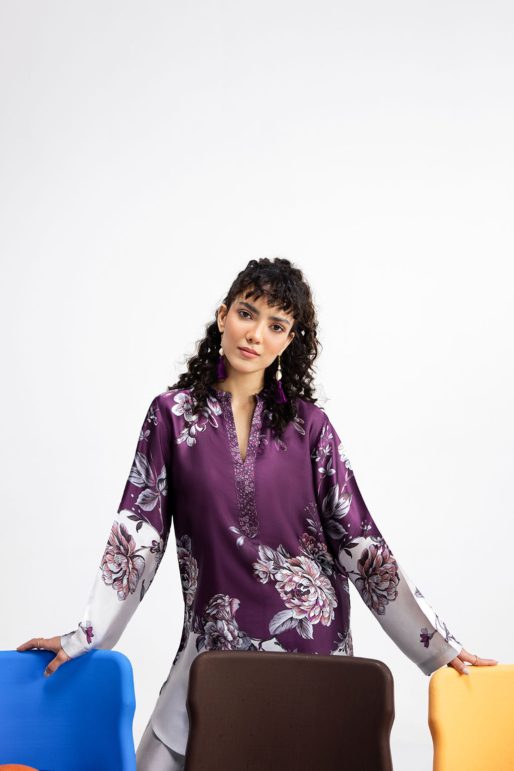 Afsanah | The Print Edit | PURPLE SAPPHIRE AP-114 -  Afsanah Ladies Clothes - Original Designer Dress - House of Maryam